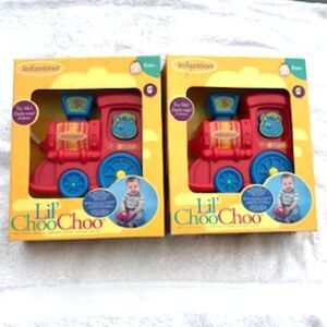 6 Months Up Baby Push Toys w/ Sounds . Lil' Choo Choo Train . {2} Train Bundle